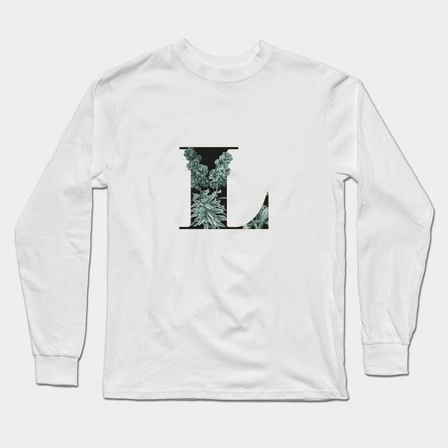 Flower Alphabet L Long Sleeve T-Shirt by froileinjuno